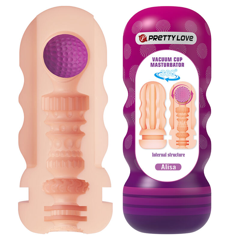 PRETTY LOVE - ALISA MASTURBADOR VAGINA CON VENTOSA Y TEXTURAS INTERNAS