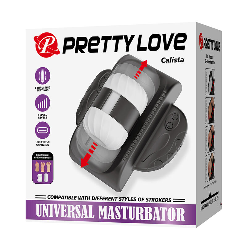 PRETTY LOVE - CALISTA MASTURBADOR AUTOMÁTICO UNIVERSAL NEGRO - Imagen 11