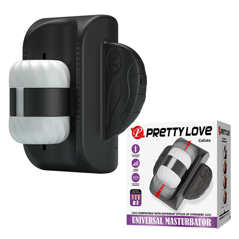 PRETTY LOVE - CALISTA MASTURBADOR AUTOMÁTICO UNIVERSAL NEGRO - Imagen 2