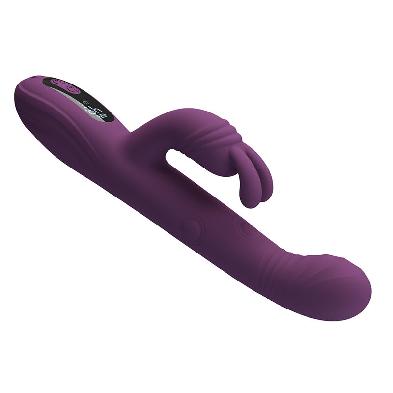 PRETTY LOVE - DEE VIBRADOR RABBIT MULTIFUNCIÓN OSCILANTE Y PERCUTOR MORADO - Imagen 3