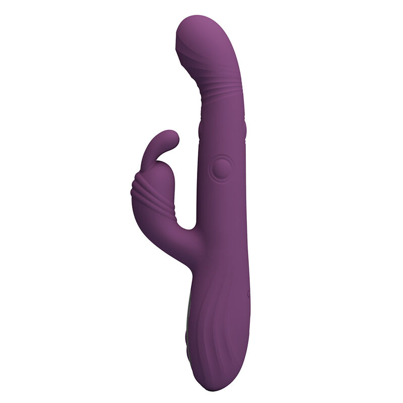PRETTY LOVE - DEE VIBRADOR RABBIT MULTIFUNCIÓN OSCILANTE Y PERCUTOR MORADO - Imagen 2