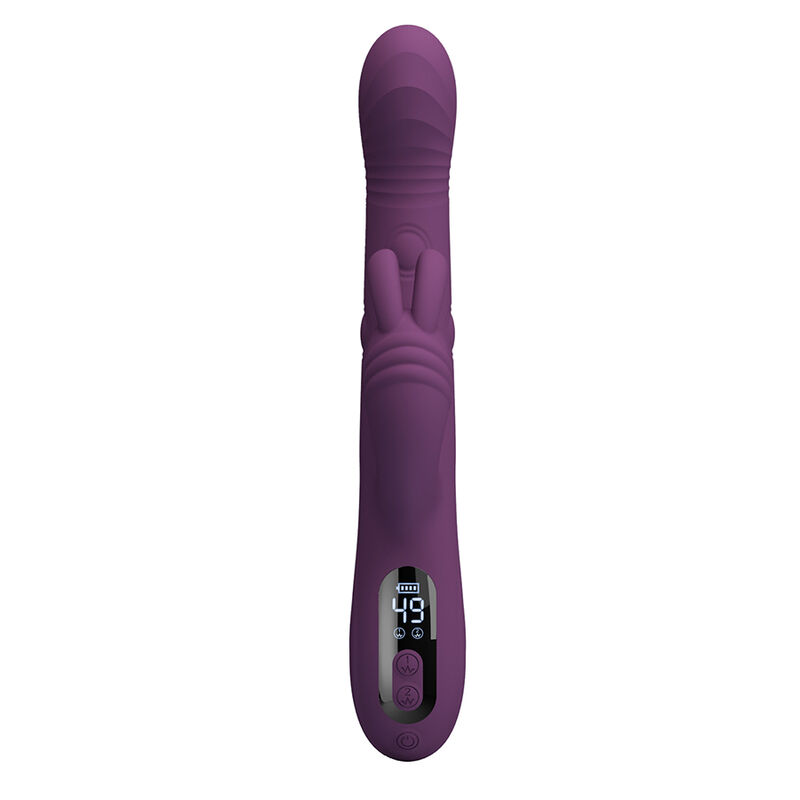 PRETTY LOVE - DEE VIBRADOR RABBIT MULTIFUNCIÓN OSCILANTE Y PERCUTOR MORADO - Imagen 10