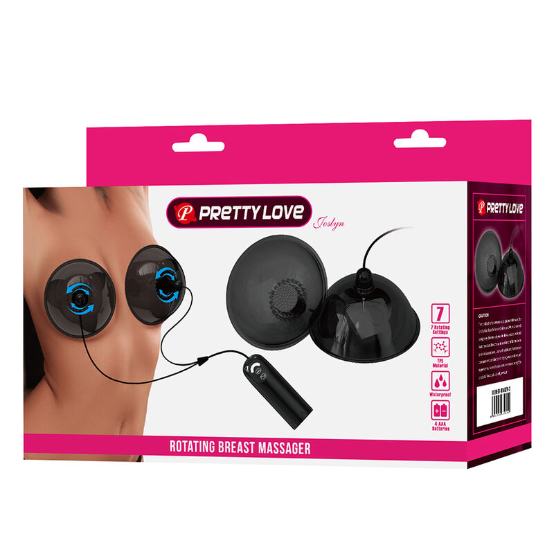 PRETTY LOVE - ESTIMULADOR DE PEZONES GIRATORIO CON SUCCIÓN NEGRO - Imagen 8