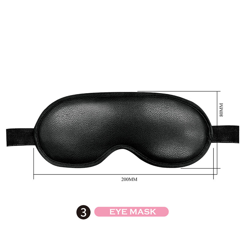 PRETTY LOVE - KIT BDSM 8 PIEZAS NEGRO - Imagen 4