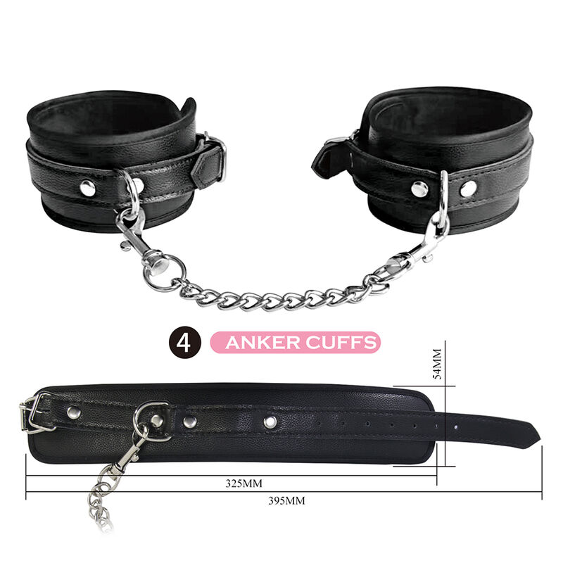 PRETTY LOVE - KIT BDSM 8 PIEZAS NEGRO - Imagen 7