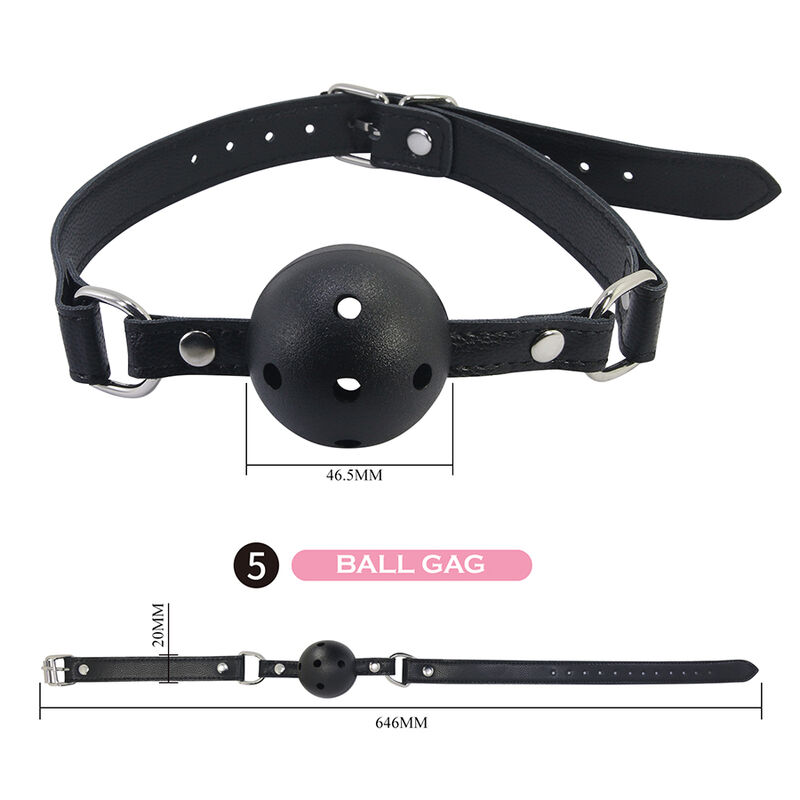 PRETTY LOVE - KIT BDSM 8 PIEZAS NEGRO - Imagen 9