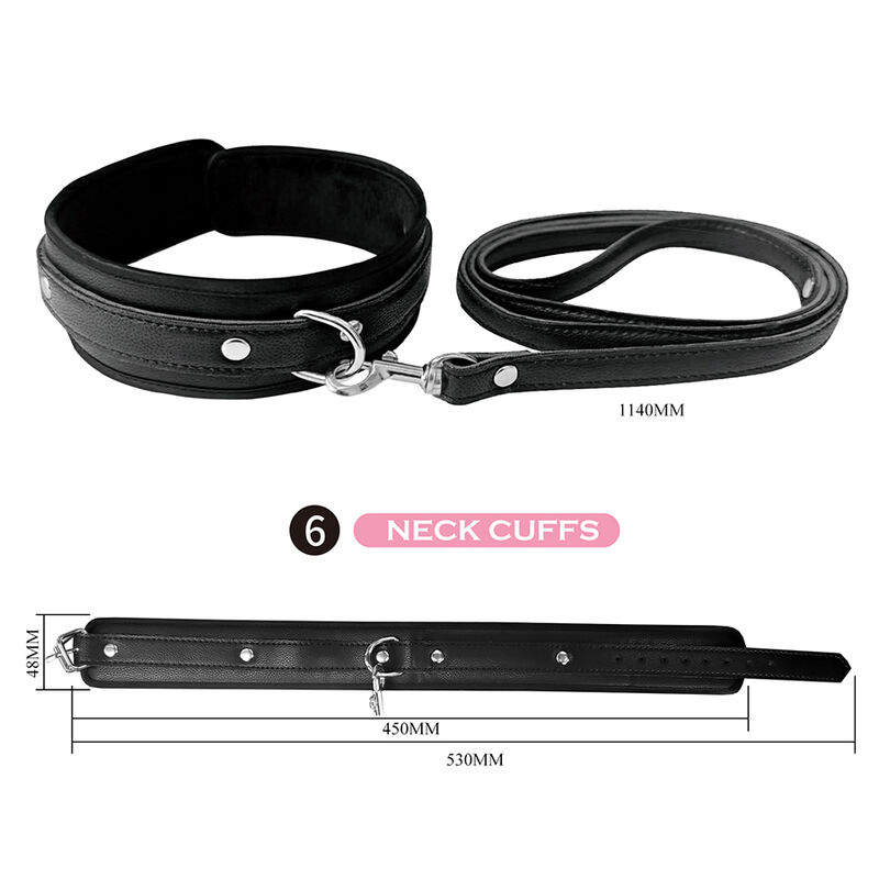 PRETTY LOVE - KIT BDSM 8 PIEZAS NEGRO - Imagen 10