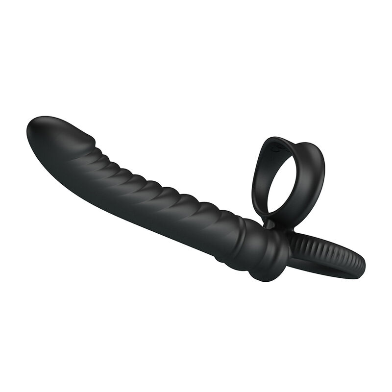 PRETTY LOVE - MERRITT VIBRADOR ANAL CON ANILLO Y VIBRACIÓN NEGRO - Imagen 4