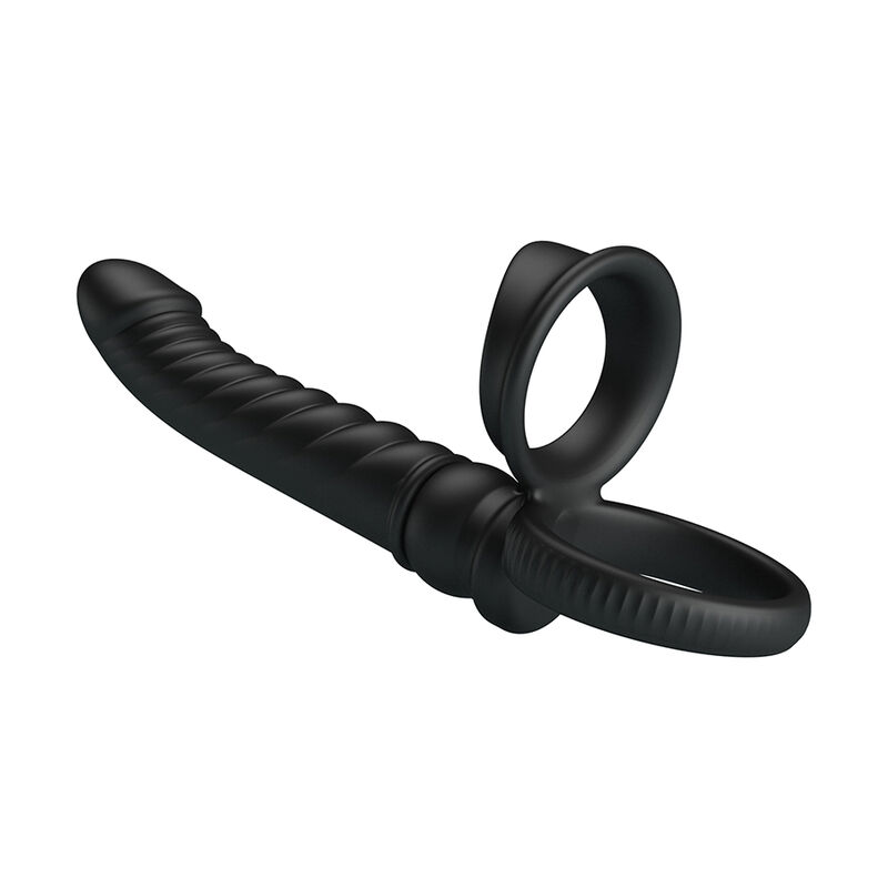 PRETTY LOVE - MERRITT VIBRADOR ANAL CON ANILLO Y VIBRACIÓN NEGRO - Imagen 7