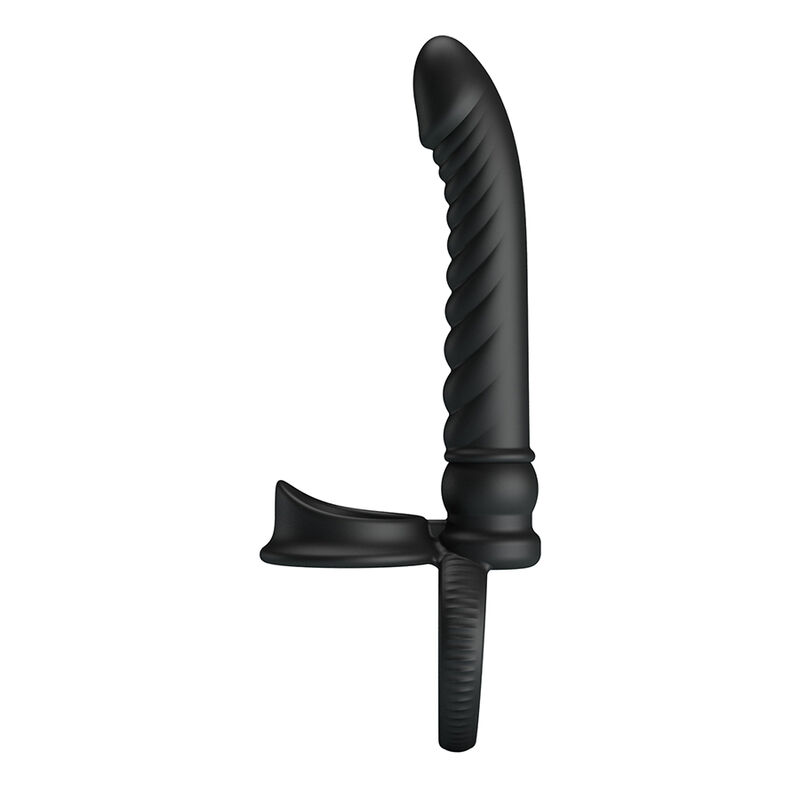 PRETTY LOVE - MERRITT VIBRADOR ANAL CON ANILLO Y VIBRACIÓN NEGRO - Imagen 5
