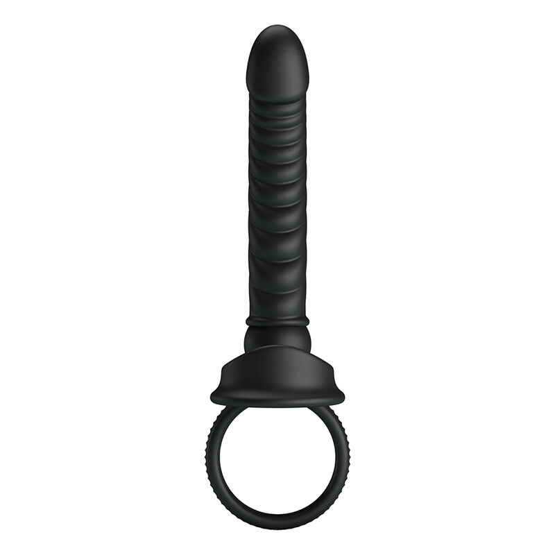PRETTY LOVE - MERRITT VIBRADOR ANAL CON ANILLO Y VIBRACIÓN NEGRO - Imagen 2