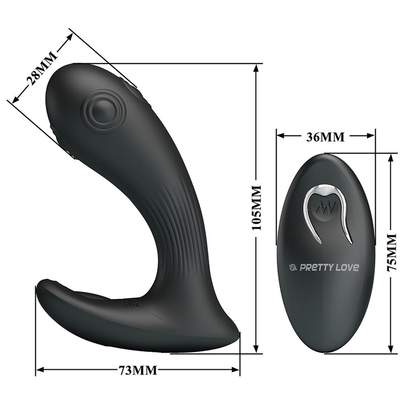 PRETTY LOVE - MIRABELLE VIBRADOR PROSTÁTICO CON CONTROL REMOTO - Imagen 6