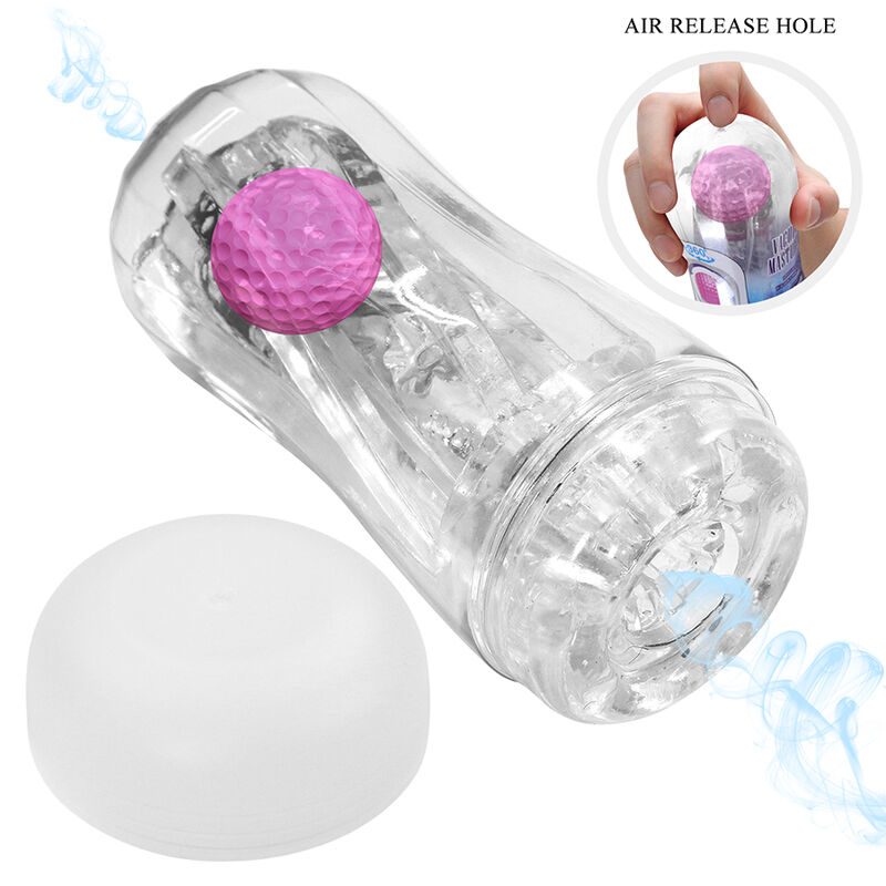PRETTY LOVE - MASTURBADOR CUP 360º TEXTURIZADO TRANSPARENTE - Imagen 6