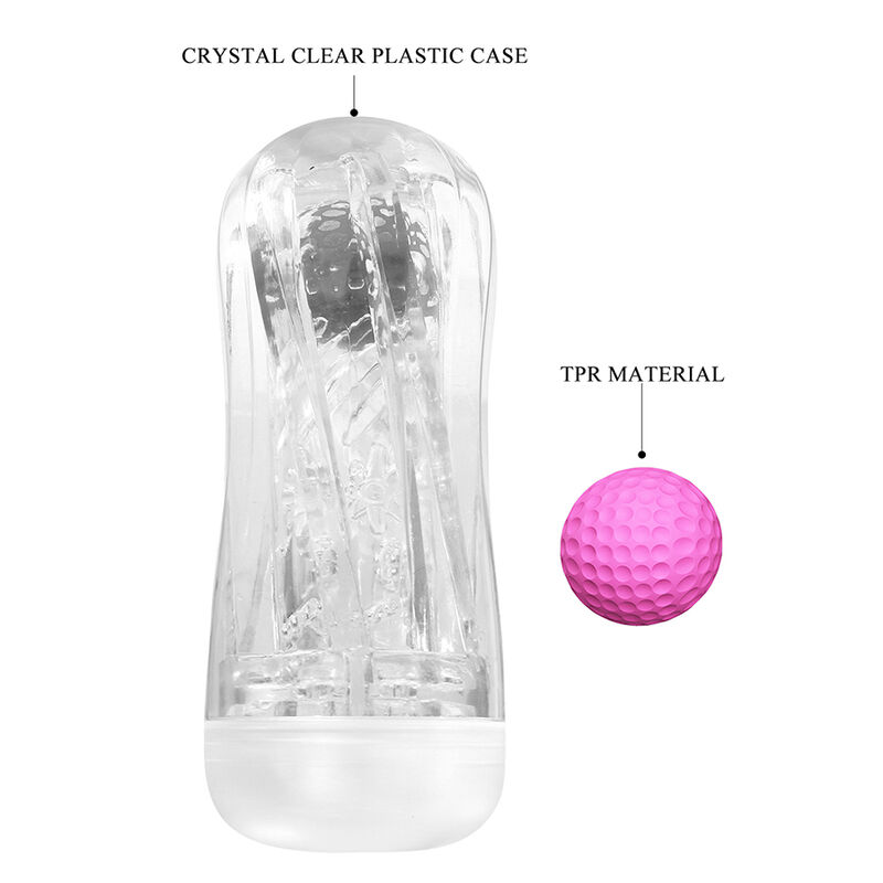 PRETTY LOVE - MASTURBADOR CUP 360º TEXTURIZADO TRANSPARENTE - Imagen 7