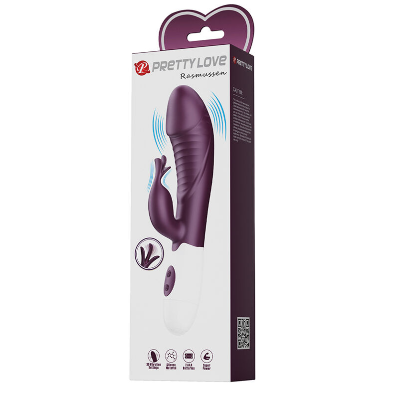 PRETTY LOVE - ROGUE MUSE VIBRADOR RABBIT 30 FUNCIONES MORADO - Imagen 7