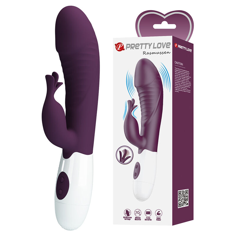 PRETTY LOVE - ROGUE MUSE VIBRADOR RABBIT 30 FUNCIONES MORADO - Imagen 2