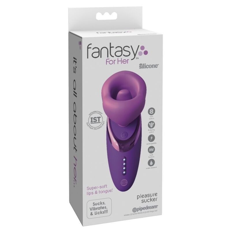 FANTASY FOR HER - SUCCIONADOR DE CLÍTORIS CON VIBRACIÓN PLEASURE SUCKER MORADO - Imagen 8
