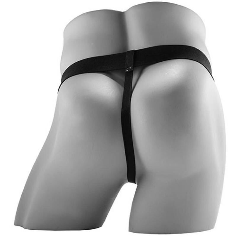 FETISH FANTASY SERIES - STRAP ON HUECO REALISTA VIBRADOR CON TESTÍCULOS 17,8 CM - Imagen 5