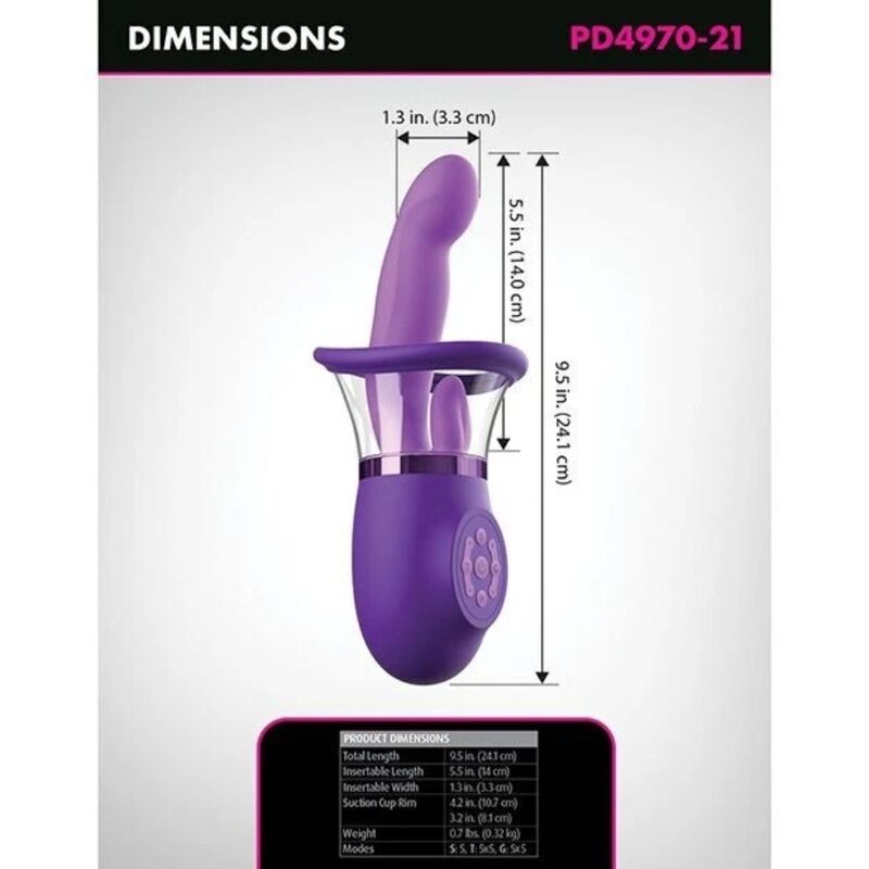 FANTASY FOR HER - VIBRADOR RABBIT ULTIMATE PLEASURE PRO PLUS MORADO - Imagen 4