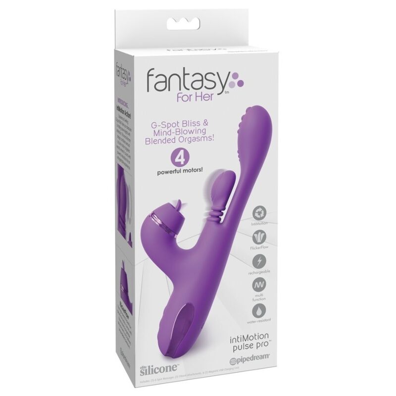 FANTASY FOR HER - VIBRADOR RABBIT INTIMOTION PULSE PRO VIBE MORADO - Imagen 8