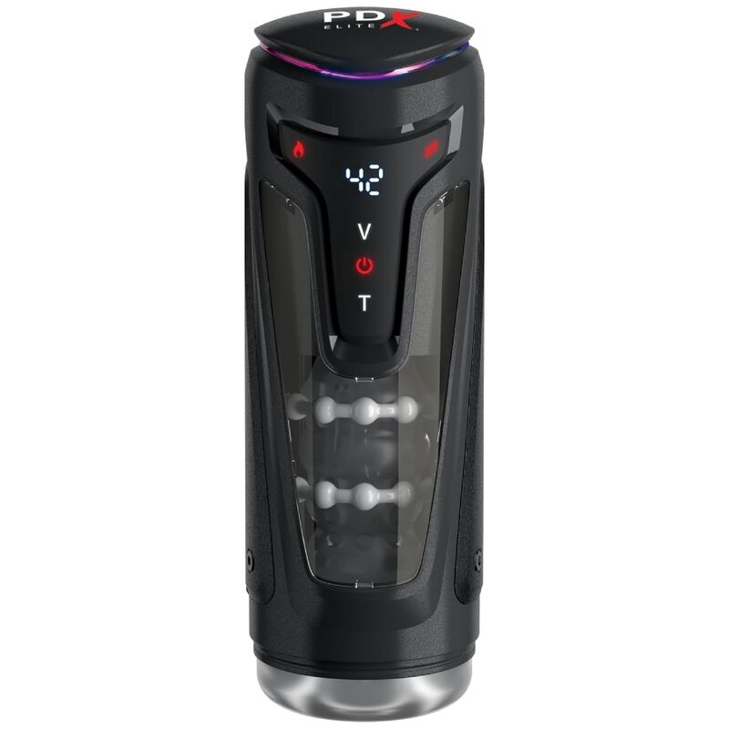PDX ELITE - MASTURBADOR AUTOMÁTICO MOTO-BATOR PRO THRUSTING STROKER VIBRADOR Y CALOR 26.5 CM - Imagen 4