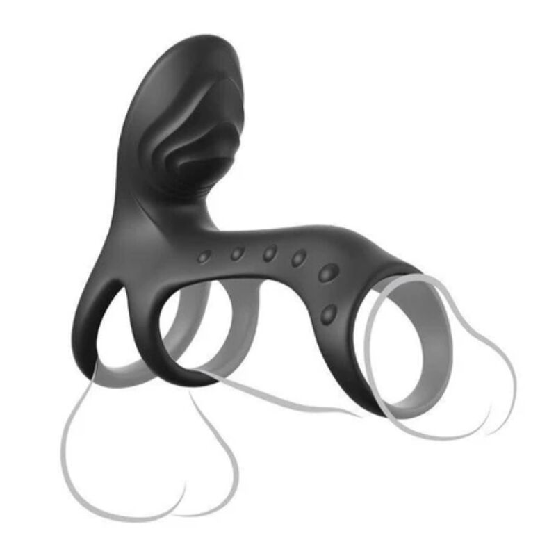 FANTASY C-RINGZ - ANILLO VIBRADOR PARA PAREJAS ULTIMATE COUPLES CAGE PRO 19.5 CM - Imagen 2