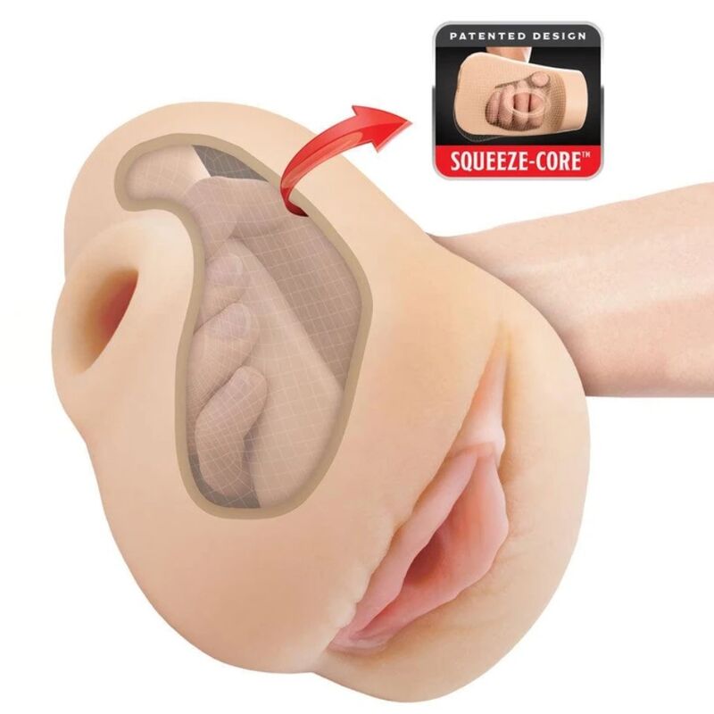 PDX PLUS - MASTURBADOR VAGINA REALÍSTICA PUSSY POUNDER SQUEEZE STROKER 18 CM - Imagen 2