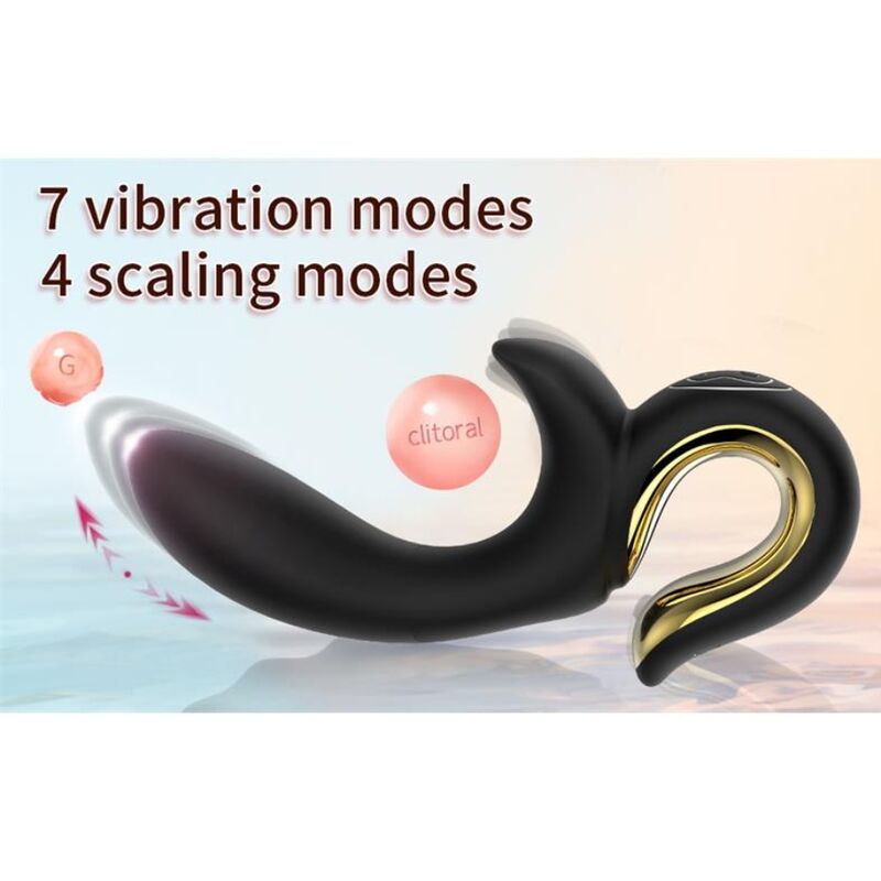NALONE - LULU VIBRADOR RABBIT CON EMPUJE NEGRO - Imagen 3