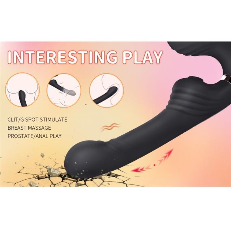 NALONE - ALLOW VIBRADOR DOBLE CON ROTACIÓN Y EMPUJE NEGRO - Imagen 5