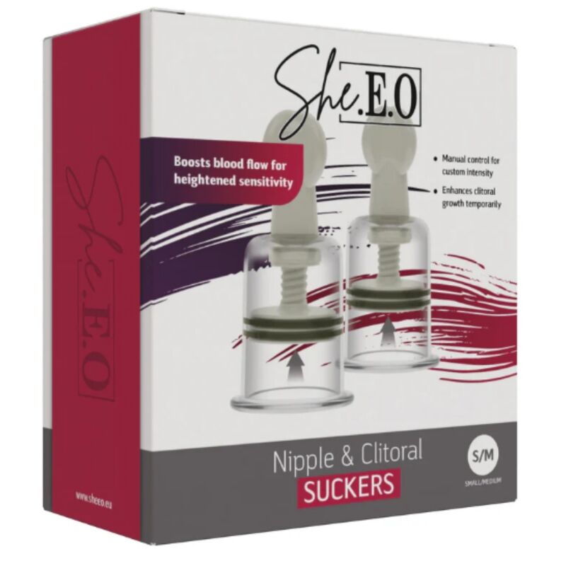 SHE.E.O - SUCCIONADORES PARA PEZONES Y CLÍTORIS S/M - Imagen 5