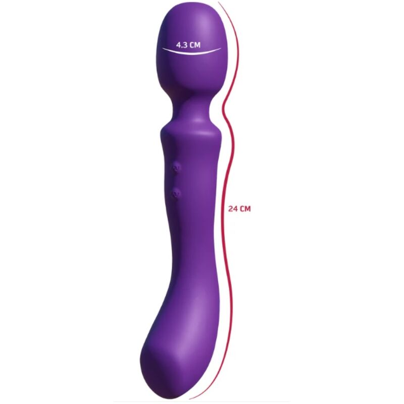 SHE.E.O - WAND MASAJEADORA VIBRADORA DE DOBLE EXTREMO MORADA - Imagen 4