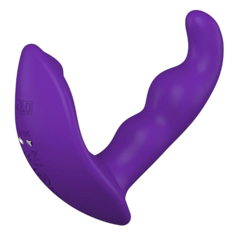 SHE.E.O - ESTIMULADOR ANAL VIBRADOR ROTATIVO CON CONTROL REMOTO MORADO - Imagen 4