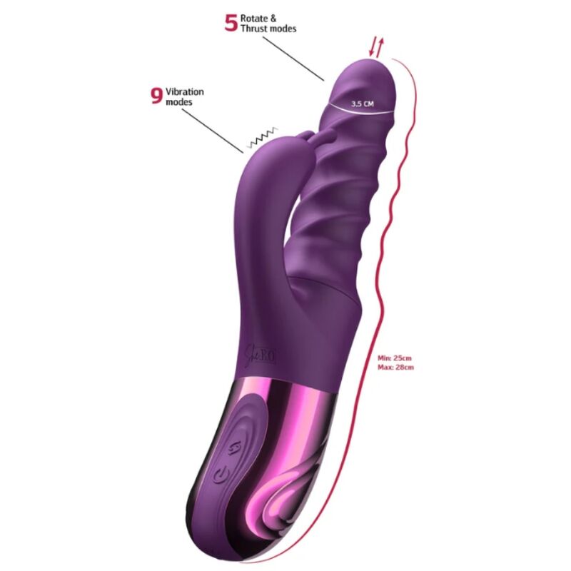 SHE.E.O - VIBRADOR RABBIT SWIRL MORADO - Imagen 3
