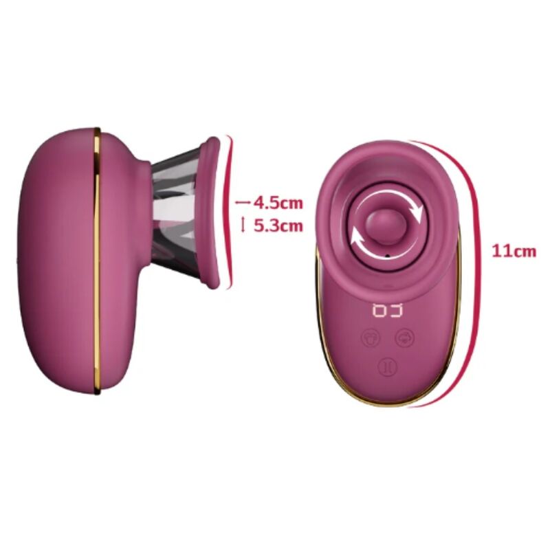 SHE.E.O - BOMBA AUTOMÁTICA ESTIMULADORA DE CLÍTORIS CON EFECTO LICKING MORADA - Imagen 5