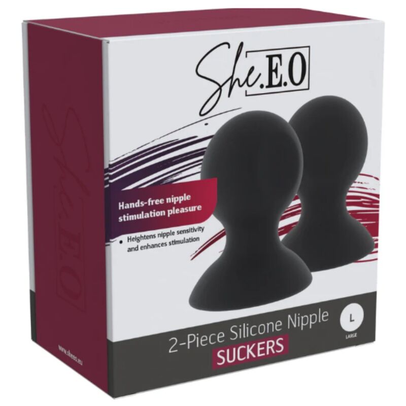 SHE.E.O - SUCCIONADORES DE PEZONES DE SILICONA L - Imagen 7