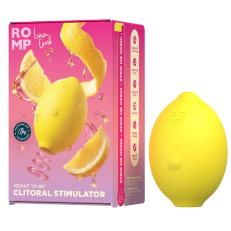 ROMP - LEMON CRUSH ESTIMULADOR DE CLÍTORIS POR ONDAS DE PRESIÓN AMARILLO - Imagen 8