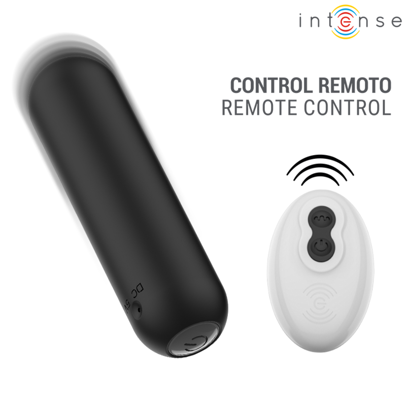 INTENSE - JUDY BALA VIBRADORA RECARGABLE CON CONTROL REMOTO NEGRO - Imagen 3