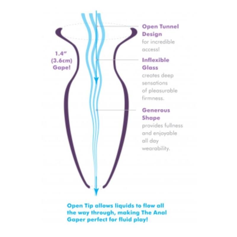 ANAL FANTASY ELITE - PLUG ANAL MEGA ANAL GAPER TRANSPARENTE - Imagen 2