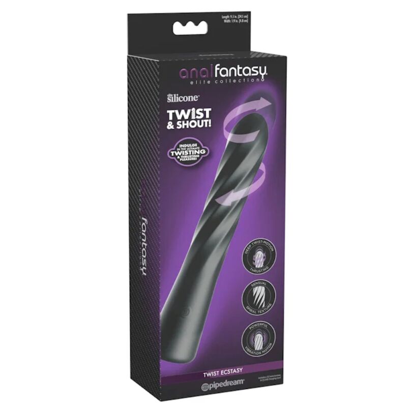 ANAL FANTASY ELITE - TWIST ECSTASY ESTIMULADOR ANAL GIRATORIO RECARGABLE - Imagen 5