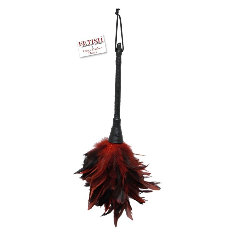 FETISH FANTASY SERIES - PLUMERO FRISKY NEGRO Y ROJO - Imagen 2