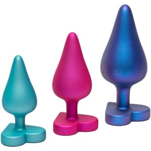 ROMP - LUSTER KIT DE ENTRENAMIENTO ANAL S/M/L CON BASE EN FORMA DE CORAZÓN