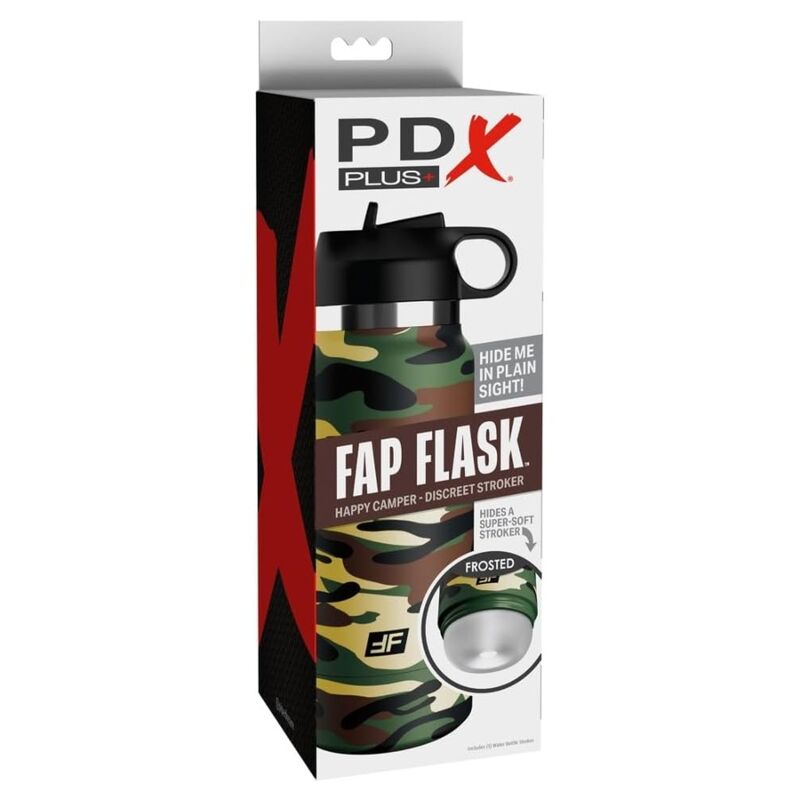 PDX PLUS - MASTURBADOR DISCRETO FAP FLASK HAPPY CAMPER CAMUFLAJE