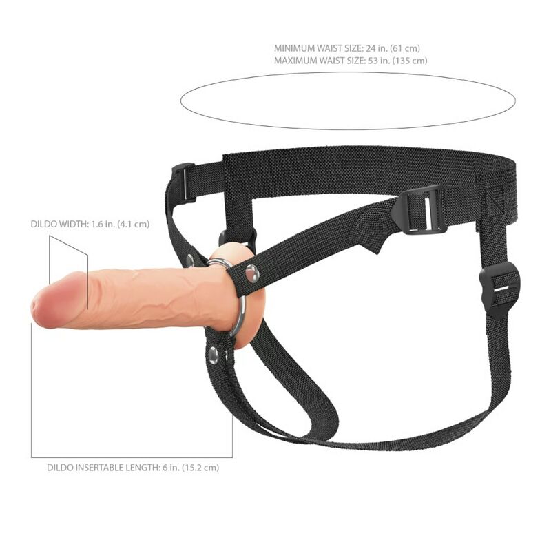 FANTASY X-TENSIONS ELITE - ARNÉS CON DILDO HUECO DE SILICONA 15,2 CM - Imagen 6