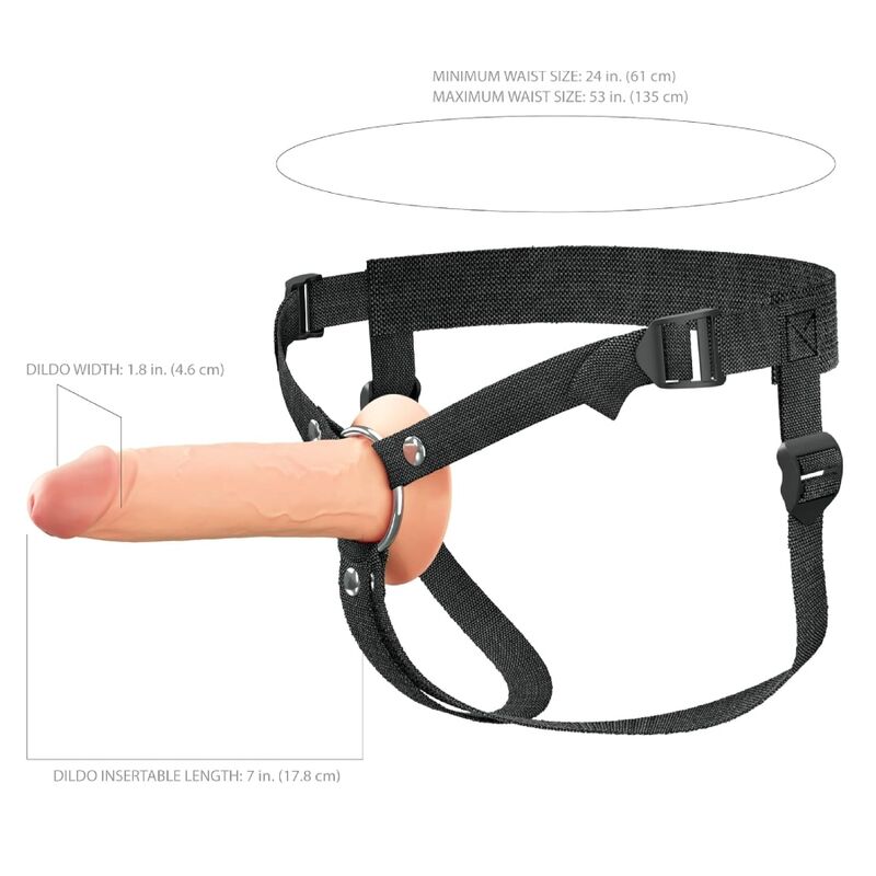 FANTASY X-TENSIONS ELITE - ARNÉS CON DILDO HUECO DE SILICONA 20,3 CM - Imagen 7