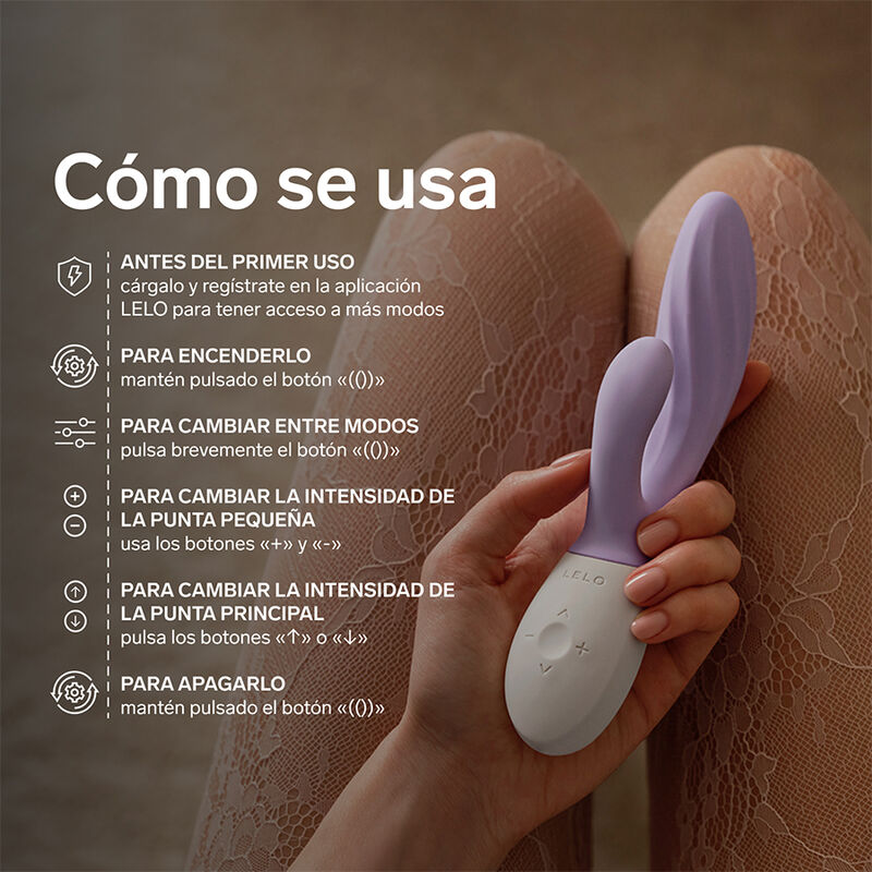 LELO - INA TWIST VIBRADOR RABBIT PUNTO G Y CLÍTORIS LAVANDA - Imagen 8
