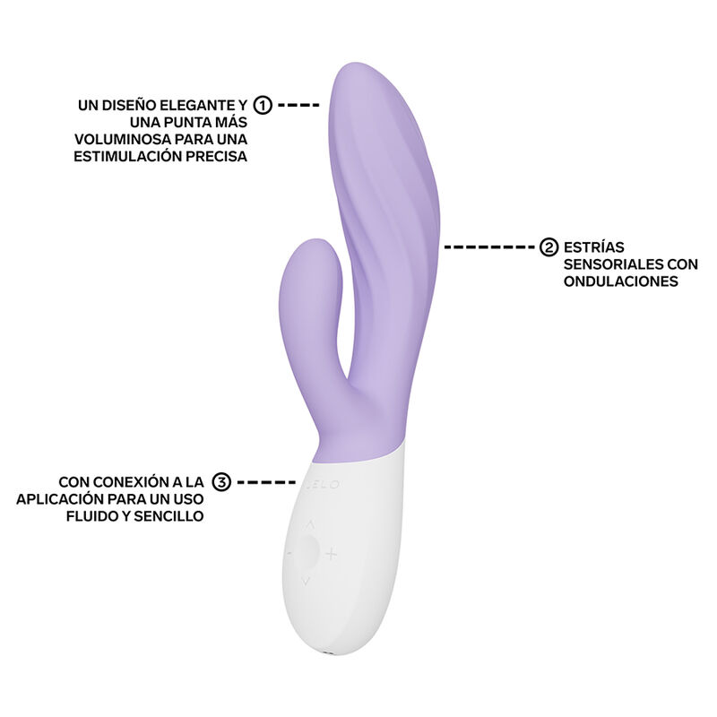 LELO - INA TWIST VIBRADOR RABBIT PUNTO G Y CLÍTORIS LAVANDA - Imagen 3