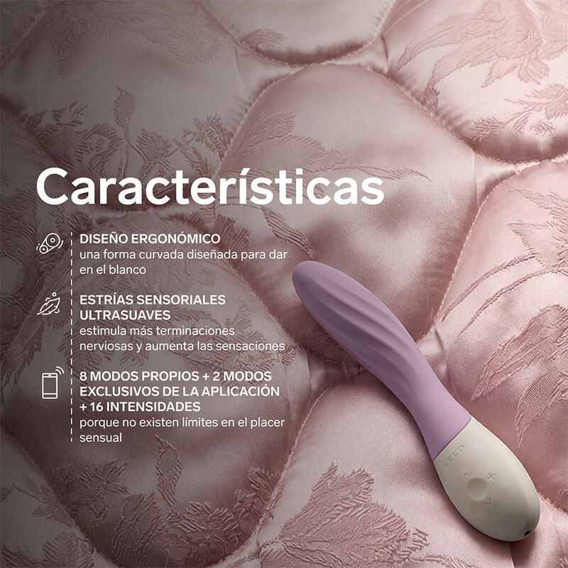 LELO - MONA TWIST VIBRADOR PARA PUNTO G RECARGABLE APP CONTROL LAVANDA LILA - Imagen 9