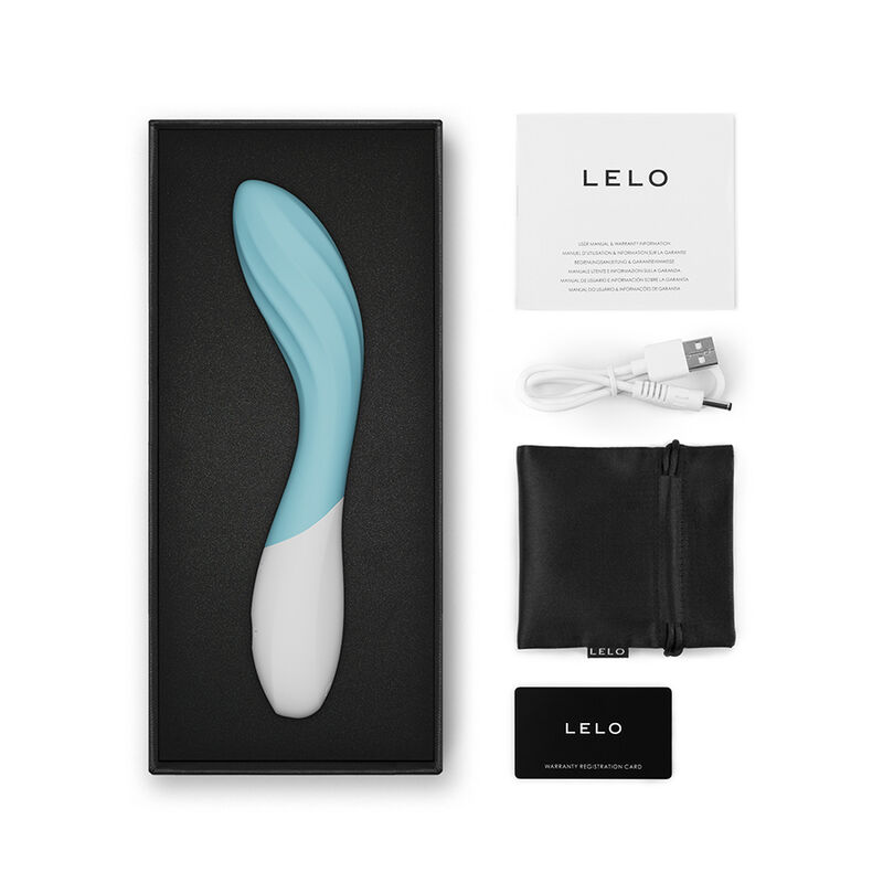 LELO - MONA TWIST VIBRADOR PARA PUNTO G RECARGABLE APP CONTROL LAVANDA TURQUESA - Imagen 5