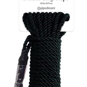 FETISH FANTASY SERIES - CUERDA DE SEDA DELUXE NEGRA 9,75 M