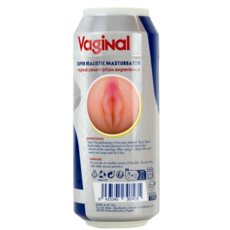 ALIVE - RED DOLL MASTURBADOR MASCULINO VAGINA LATA BEBIDA ENERGÉTICA - Imagen 6
